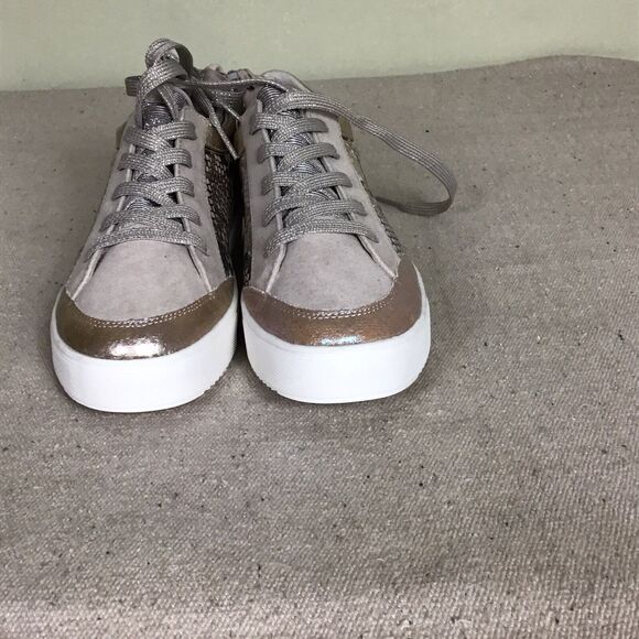 Steve Madden Big girls Snake Print  Bliss Slip On Fashion Sneakers Sz. 5 Gold - Picture 7 of 10